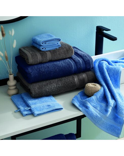 Set de 2 serviettes bleu ciel - 50x100 cm