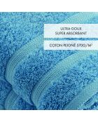 Set de 2 serviettes bleu ciel - 50x100 cm