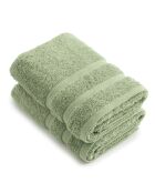 Set di 2 tovaglioli verde mandorla - 50x100 cm