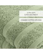 Set di 2 tovaglioli verde mandorla - 50x100 cm