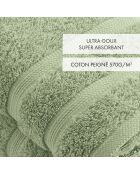 Set di 2 tovaglioli verde mandorla - 50x100 cm