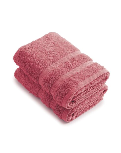 Set de 2 servilletas rosa hibisco - 50x100 cm