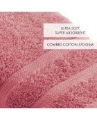 Set de 2 servilletas rosa hibisco - 50x100 cm
