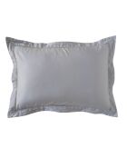 Taie d'oreiller en satin brodé Dolly perle