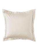 Taie d'oreiller en satin brodé Dolly ivoire