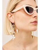 Beigefarbene Katzenaugen-Sonnenbrille Lori