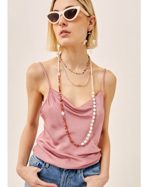 Beigefarbene Katzenaugen-Sonnenbrille Lori