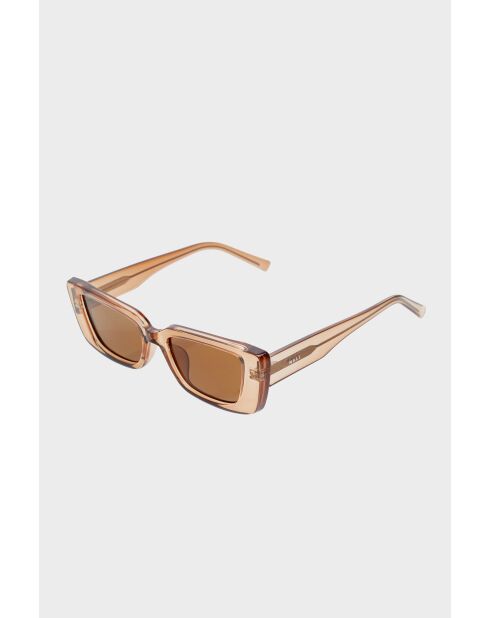 Braune rechteckige Sonnenbrille Lena