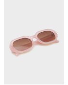 Lunettes ovales vibes roses