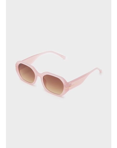 Lunettes ovales vibes roses