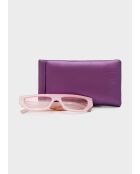Lunettes ovales vibes roses
