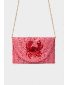 Pochette Capri rose - 25x17 cm
