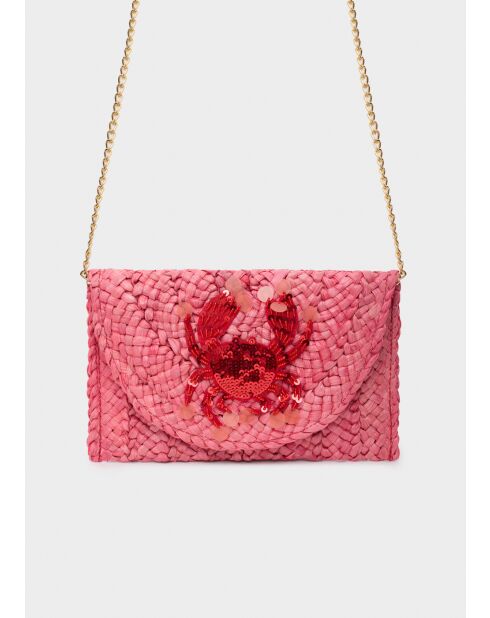 Pochette Capri rose - 25x17 cm