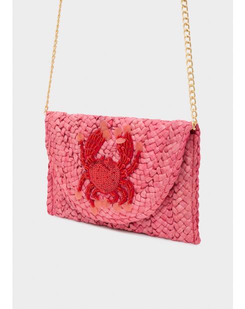 Pochette Capri rose - 25x17 cm