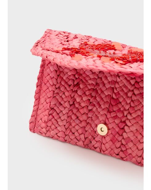 Pochette Capri rose - 25x17 cm