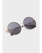 Bee runde schwarze Sonnenbrille
