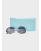 Bee runde schwarze Sonnenbrille
