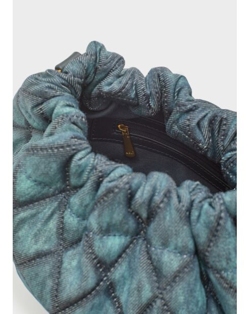 Sac bandoulière Demi effet denim bleu - 23x30x12cm