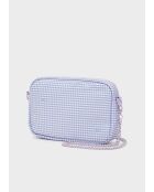 Petite Pochette Vichy lilas - 19 x 12 x 4.5 cm