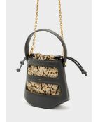 Sac seau Jacquelin noir - 22x19,5x9 cm