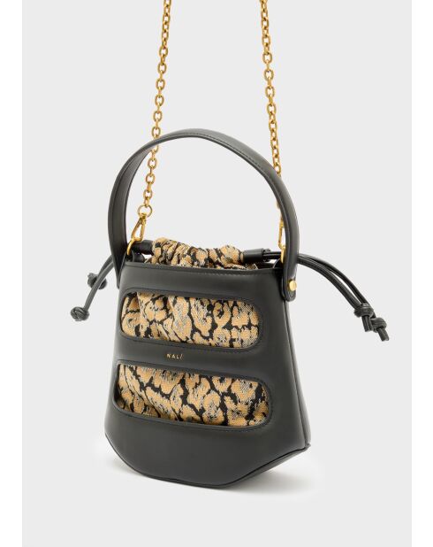 Sac seau Jacquelin noir - 22x19,5x9 cm