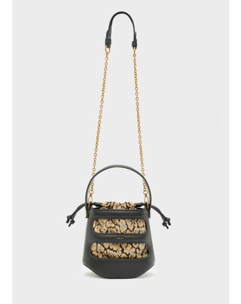 Sac seau Jacquelin noir - 22x19,5x9 cm