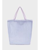 Sac shopper Bruna Vichy lilas - 48 x 41 x 15 cm