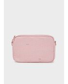 Petite Pochette Vichy rose - 19 x 12 x 4.5 cm