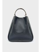 Sac bandoulière Annie bleu - 43x12x41 cm