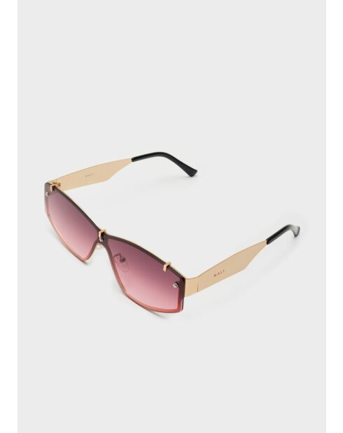 Lila/goldene Sofia Maskenbrille