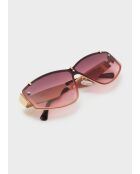 Lila/goldene Sofia Maskenbrille