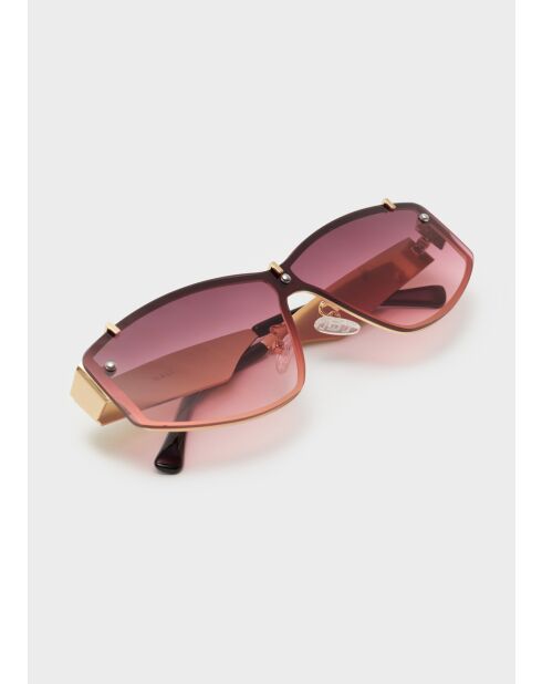 Lila/goldene Sofia Maskenbrille