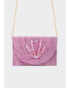 Pochette Capri violet - 25x17 cm