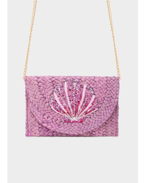 Pochette Capri violet - 25x17 cm