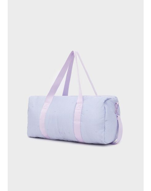 Sac de voyage Bruna Vichy lilas - 50 x 23 x 22 cm