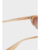 Lunettes vénus or/marron