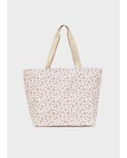 Pochette Pamela blanc /violet - 37x22x37 cm