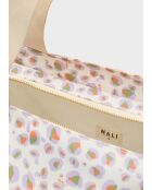 Pochette Pamela blanc /violet - 37x22x37 cm