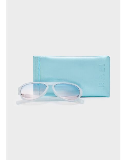 Blaue Tropfenbrille Dora