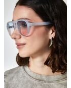 Blaue Tropfenbrille Dora