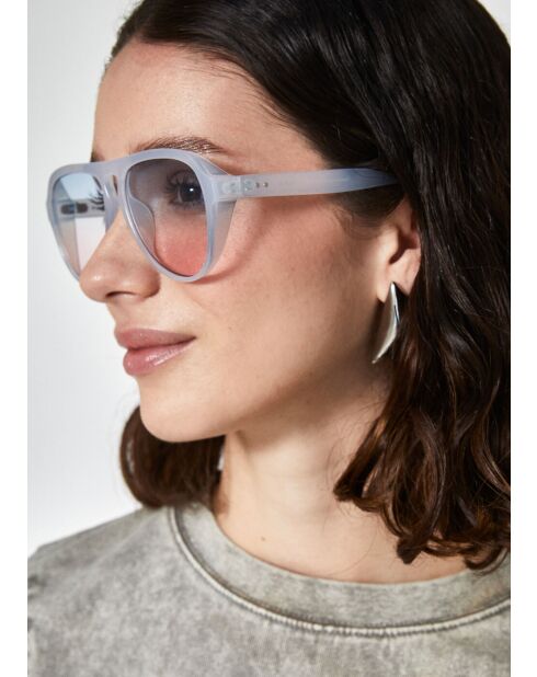 Blaue Tropfenbrille Dora
