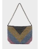 Sac bandoulière Blenda rose / bleu - 23 x 17 x 1 cm