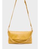 Sac bandoulière Claire ocre - 33x8,5x15,5 cm