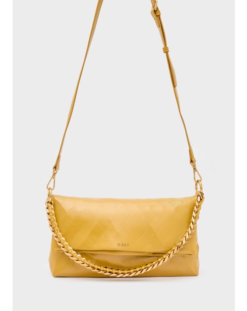 Sac bandoulière Claire ocre - 33x8,5x15,5 cm