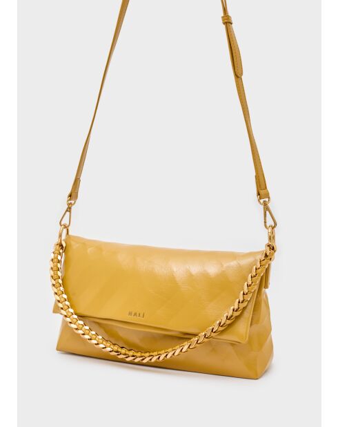 Sac bandoulière Claire ocre - 33x8,5x15,5 cm