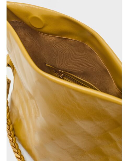 Sac bandoulière Claire ocre - 33x8,5x15,5 cm
