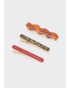 Ensemble de barrettes cheveux multicolore