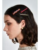Ensemble de barrettes cheveux multicolore