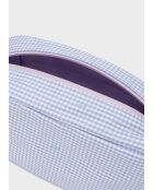 Pochette moyenne Vichy lilas - 23 x 14 x 10 cm