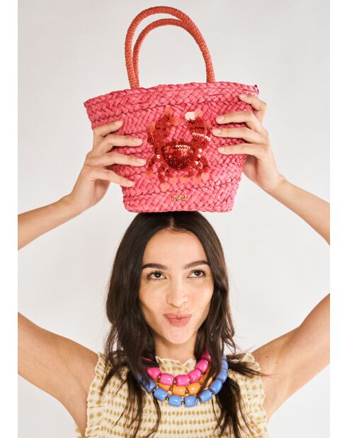 Sac Capri rose - 33x20x18 cm